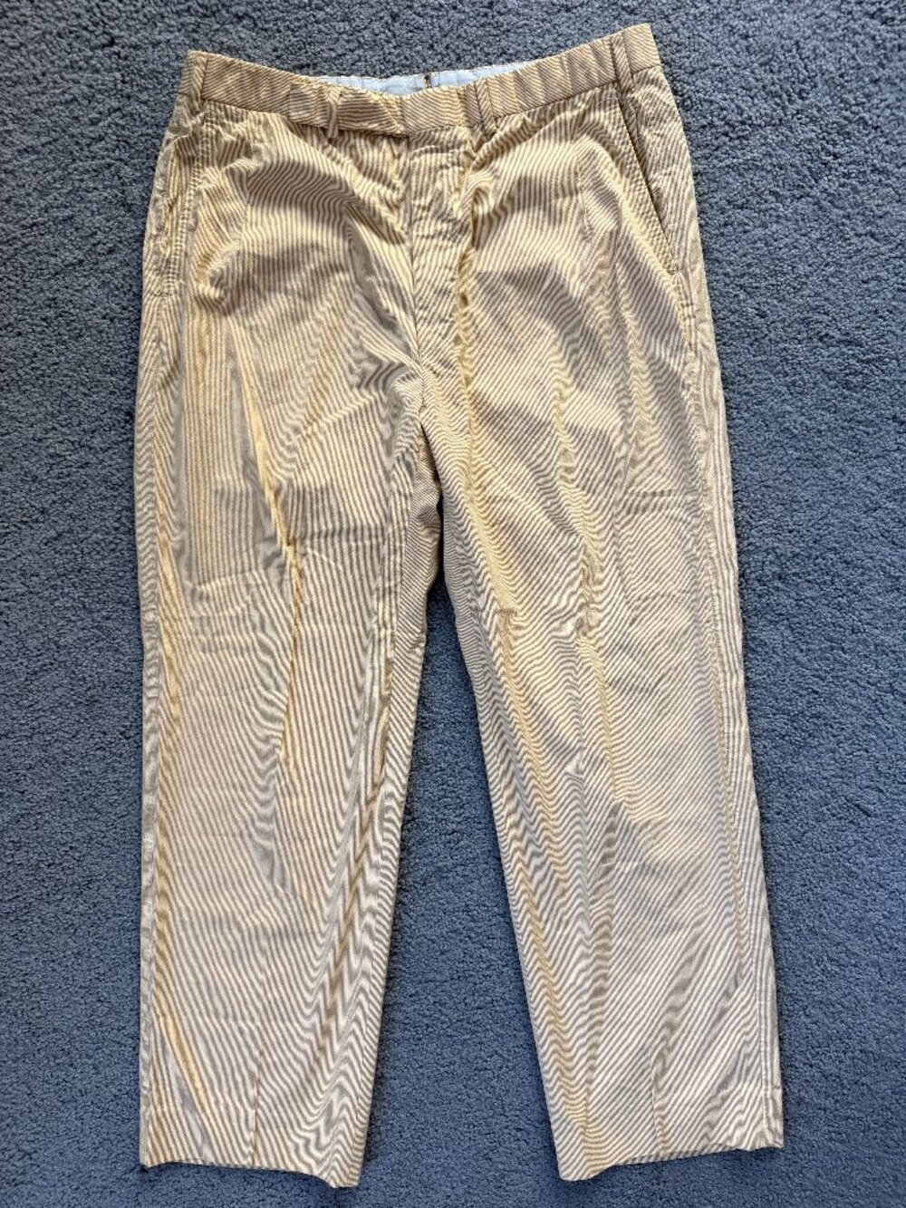 Alfred Dunhill London Striped Seersucker Trousers Made in Italy - Men's Size 35